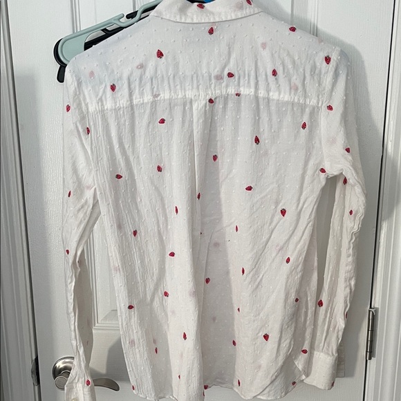 Strawberry Patterned Button Up Shirt - Picture 3 of 4
